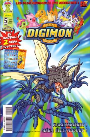couverture, jaquette Digimon 5  - Kabuterimon ! Méga électrochoc !Kiosque Dino Entertainment / Panini (Dino Entertainment) Comics