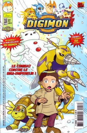 couverture, jaquette Digimon 18  - Le combat contre le Digi-Empereur ! Kiosque Dino Entertainment / Panini (Dino Entertainment) Comics