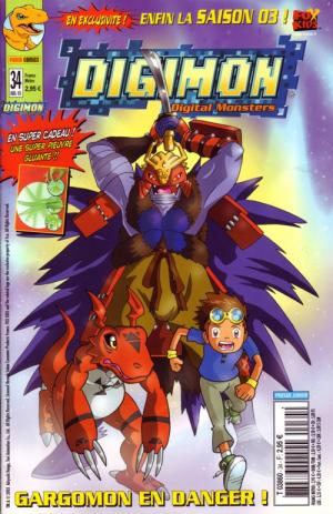 couverture, jaquette Digimon 34  - Gargomon en danger !Kiosque Dino Entertainment / Panini (Dino Entertainment) Comics