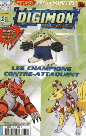 couverture, jaquette Digimon 39  - Les champions contre-attaquent ! Kiosque Dino Entertainment / Panini (Dino Entertainment) Comics