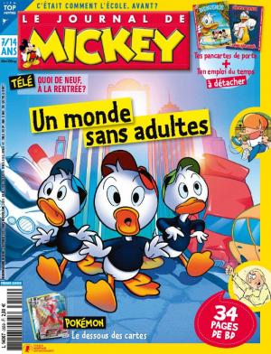 couverture, jaquette Le journal de Mickey 3559  - Un monde sans adulte (Disney) Magazine