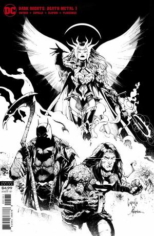 Batman - Death Metal 1 - Variante cover noir et blanc greg capullo