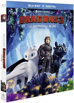 couverture, jaquette Dragons 3 : Le monde caché 0 3D (Dreamworks) Film
