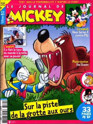 couverture, jaquette Le journal de Mickey 3570  - sur la piste de la grotte aux ours (Disney) Magazine
