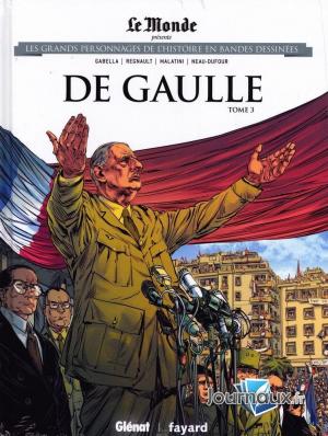 couverture, jaquette Les grands personnages de l'histoire en bandes dessinées 5  - De gaulle t3 (glénat bd) BD