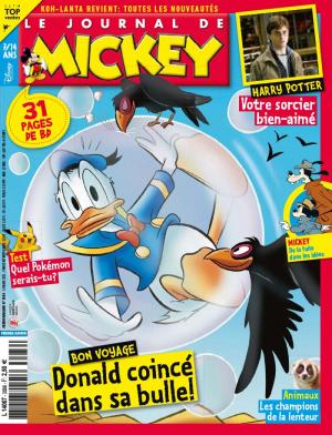 couverture, jaquette Le journal de Mickey 3586  - Donald coincé dans sa bulle! (Disney) Magazine