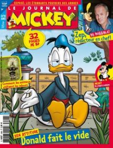 couverture, jaquette Le journal de Mickey 3598  - Donald fait le vide (Disney) Magazine