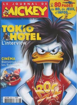 couverture, jaquette Le journal de Mickey 2886  - Tokio Hotel l'interview (Disney) Magazine