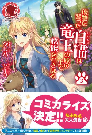couverture, jaquette Fukushuu wo Chikatta Shironeko wa Ryuuou no Hiza no Ue de Damin wo Musaboru 3  (Frontier Works) Light novel