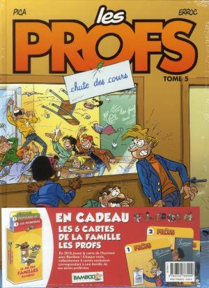 couverture, jaquette Les profs 5  - Chute des coursAvec jeu de cartes (bamboo) BD
