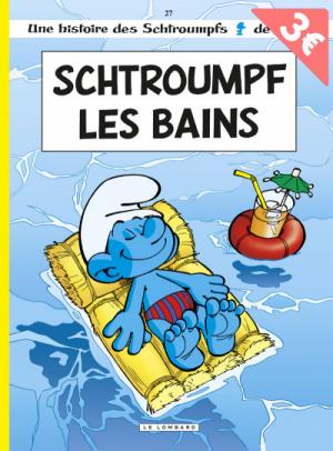 couverture, jaquette Les Schtroumpfs 27  - Schtroumpf les bainsété BD 3 euros (le lombard) BD