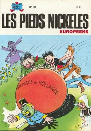 couverture, jaquette ###NON CLASSE### 110  - Les Pieds Nickelés (3e série) (1946-1988) tome 110 - Les Pieds Nickelés européens (# a renseigner) Inconnu