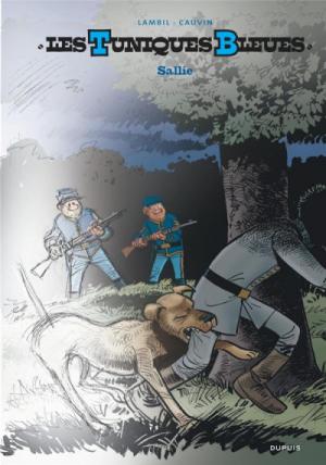 couverture, jaquette Les tuniques bleues 62  - SallieGrand format N&B (dupuis) BD