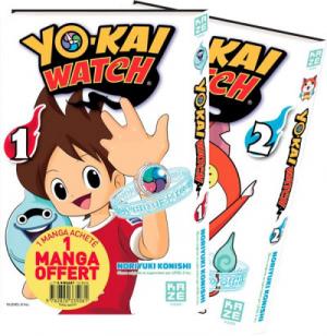 couverture, jaquette ###NON CLASSE### 1  - Yo-Kai Watch - pack découverte tomes 1 et 2 (# a renseigner) Inconnu