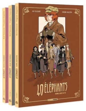 couverture, jaquette ###NON CLASSE### 1  - 40 éléphants - pack tomes 1 à 3 (# a renseigner) Inconnu
