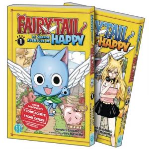 couverture, jaquette Fairy tail - La grande aventure de Happy - Tomes 1 et 2Pack (nobi nobi!) Manga