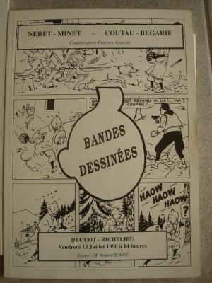 Catalogue Drouot Tintin 2 - Bandes dessinées 13 juillet 1990
