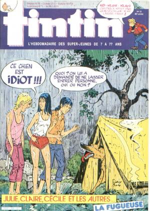 Tintin : Journal Des Jeunes De 7 A 77 Ans 518 - La fugueuse