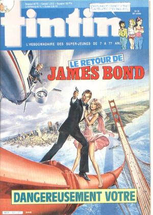 Tintin : Journal Des Jeunes De 7 A 77 Ans 524 - Le retour de James Bond