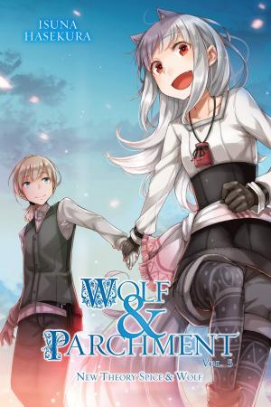 couverture, jaquette Wolf and parchment 5  (Yen On) Light novel