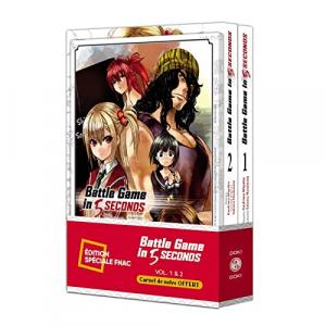 Battle Game in 5 seconds pack spécial vol. 01 et 02 + carnet de notes offer 1 Manga
