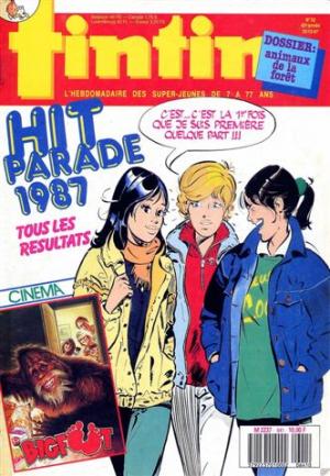 Tintin : Journal Des Jeunes De 7 A 77 Ans 641 - Hit parade 1987 tout les résultats