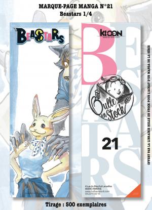 couverture, jaquette Marque-pages Manga Luxe Bulle en Stock 21  - Beastars 1 (Bulle en stock) Produit dérivé