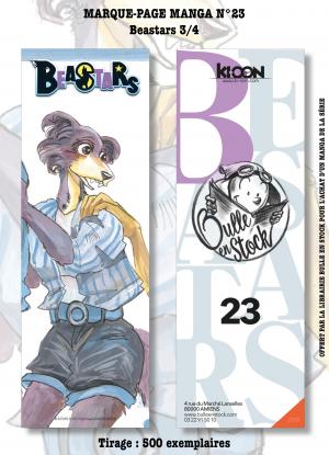 couverture, jaquette Marque-pages Manga Luxe Bulle en Stock 23  - Beastars 3 (Bulle en stock) Produit dérivé
