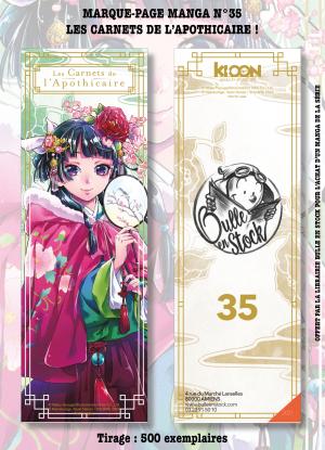 Marque-pages Manga Luxe Bulle en Stock 35 - Carnet apothicaire 1