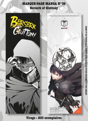 Marque-pages Manga Luxe Bulle en Stock 39 - Berserk Of Gluttony