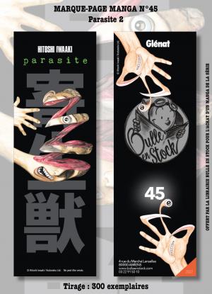 couverture, jaquette Marque-pages Manga Luxe Bulle en Stock 45  - Parasite 2 (Bulle en stock) Produit dérivé