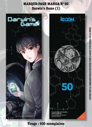 couverture, jaquette Marque-pages Manga Luxe Bulle en Stock 50  - Darwin's Game (Bulle en stock) Produit dérivé