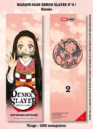 couverture, jaquette Marque-pages Manga Luxe Bulle en Stock 2  - NezukoDemon Slayer (Bulle en stock) Produit dérivé