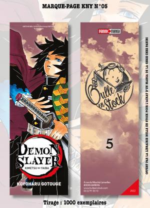 couverture, jaquette Marque-pages Manga Luxe Bulle en Stock 5  - GiyuDemon Slayer (Bulle en stock) Produit dérivé