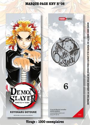 couverture, jaquette Marque-pages Manga Luxe Bulle en Stock Demon Slayer 6