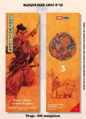 Marque-pages Manga Luxe Bulle en Stock 3 Lone wolf & cub