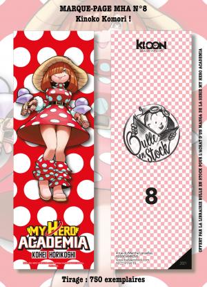 couverture, jaquette Marque-pages Manga Luxe Bulle en Stock 8  - Kinoko Komori - MagirolleMy hero academia (Bulle en stock) Produit dérivé