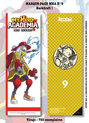 Marque-pages Manga Luxe Bulle en Stock 9 My hero academia