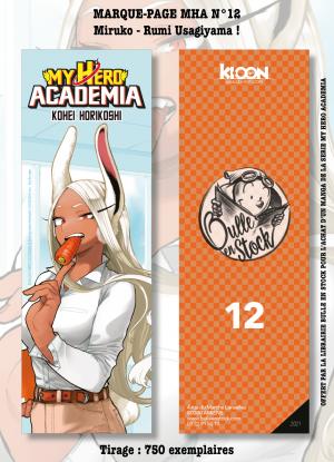 couverture, jaquette Marque-pages Manga Luxe Bulle en Stock 12  - MirkoMy hero academia (Bulle en stock) Produit dérivé