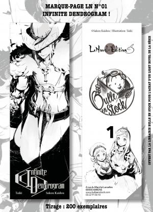 Marque-pages Manga Luxe Bulle en Stock 1 Light novel