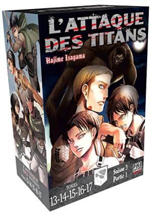 couverture, jaquette L'Attaque des Titans 4  - Saison 3 partie 1coffret (pika) Manga