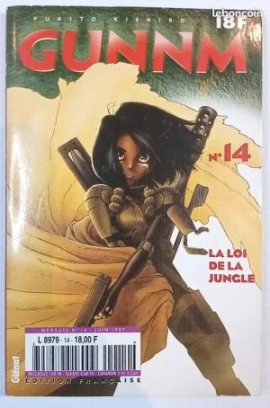 couverture, jaquette Gunnm 14  - La loi de la jungleRevue mensuelle (glénat manga) Manga