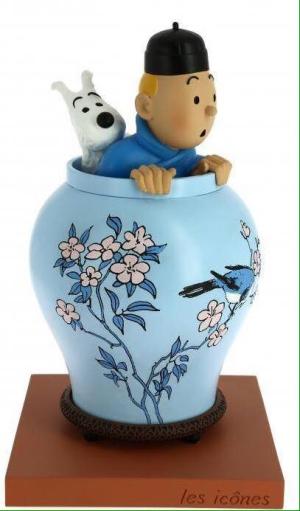 Tintin - figurines 2 - les icônes: la potiche du lotus bleu