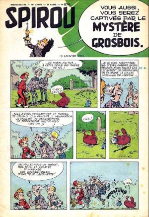 Spirou 874 - Le mystère de Grosbois.