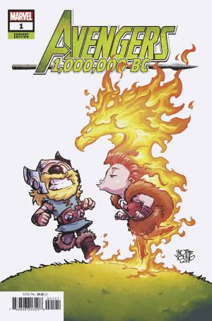 Avengers 1,000,000 B.C. 1 - For the Phoenix So Loved the World (Young Variant edition)