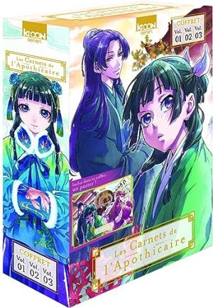couverture, jaquette Les Carnets de L'Apothicaire 1  - coffret volume 1 à 3Coffret Edition 2023 (Ki-oon) Manga