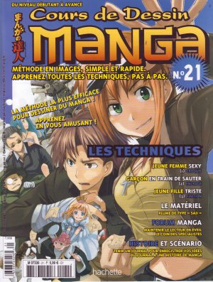 couverture, jaquette Cours de dessin manga 21  (Hachette manga) Magazine
