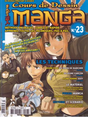 couverture, jaquette Cours de dessin manga 23  (Hachette manga) Magazine