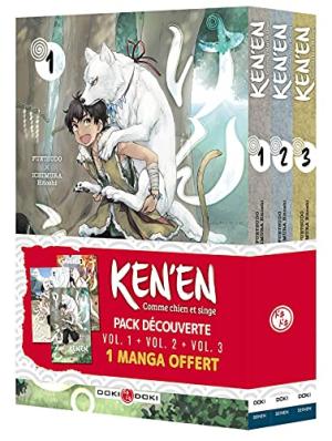 couverture, jaquette Ken'en - Comme chien et singe   - Vol. 01 à 03Pack 3 tomes 2021 (doki-doki) Manga
