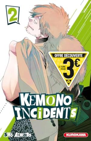 couverture, jaquette Kemono incidents 2 Découverte (Kurokawa) Manga